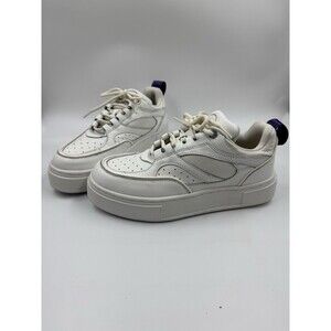 EYTYS Sidney Women’s Low Top Platform Sneakers White Leather Size 8.5